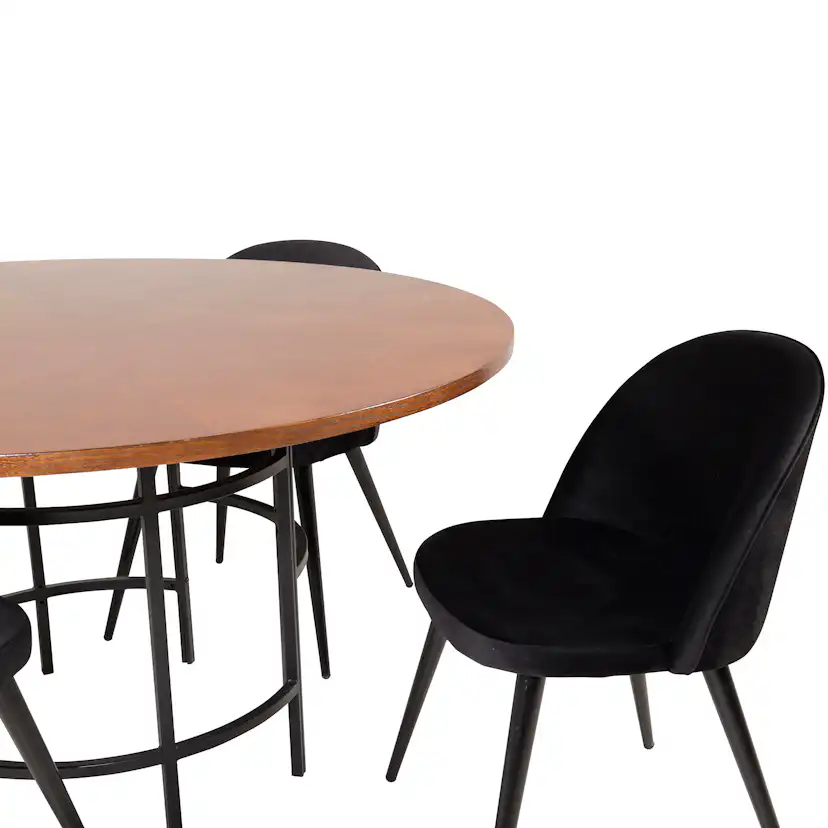 Matgrupp furniture/fashion Copenhagen med 4 Valentina Sammet Stolar