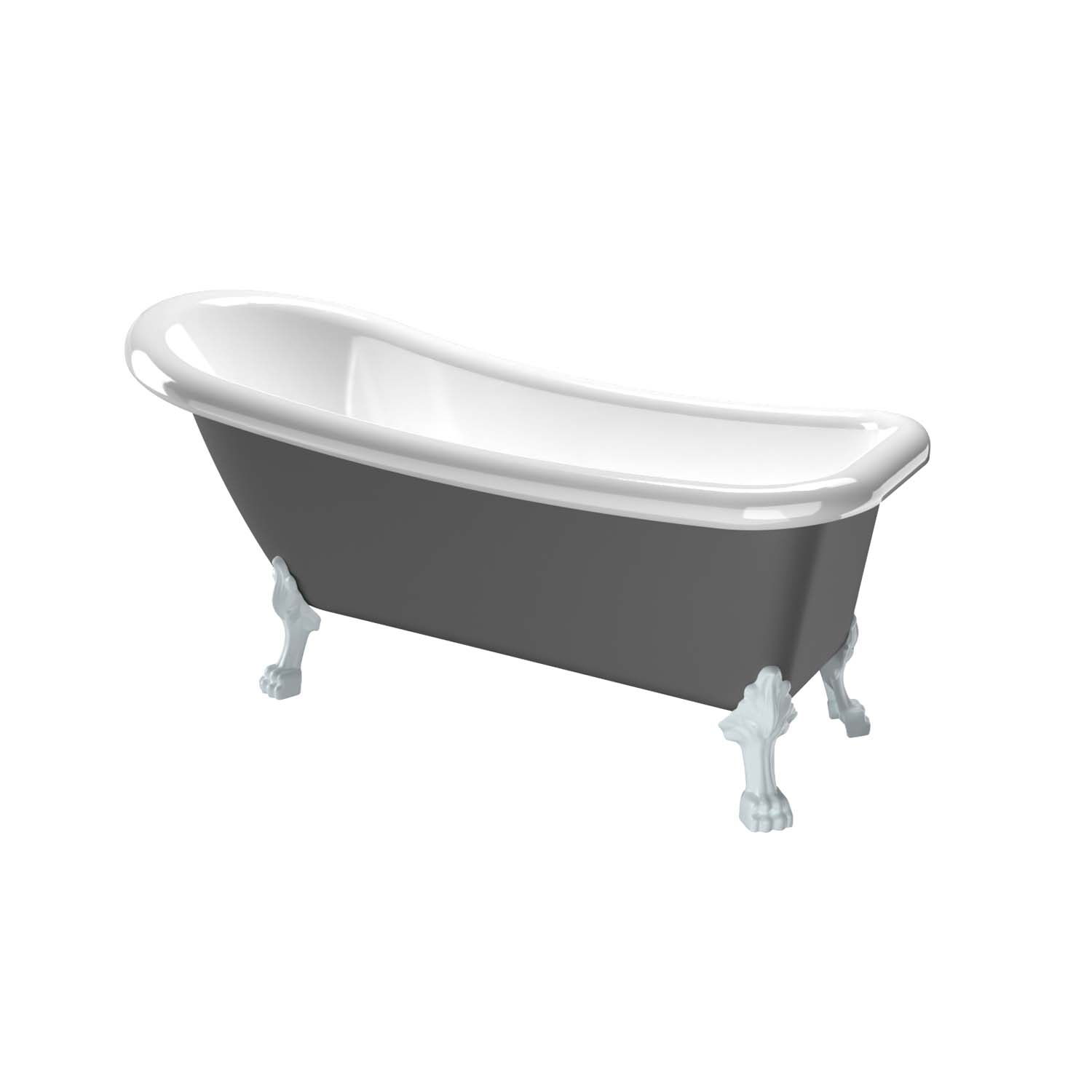 Tassbadkar Bathlife Ideal Grå