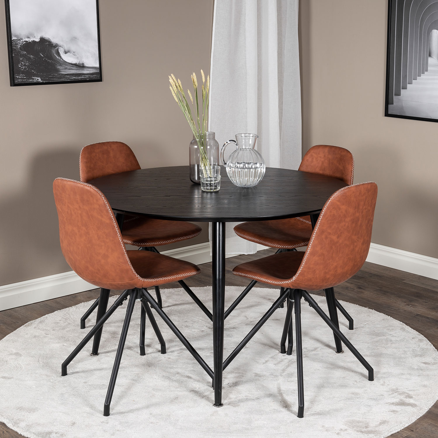 Matgrupp Venture Home Dipp med 4 Polar Spin stolar