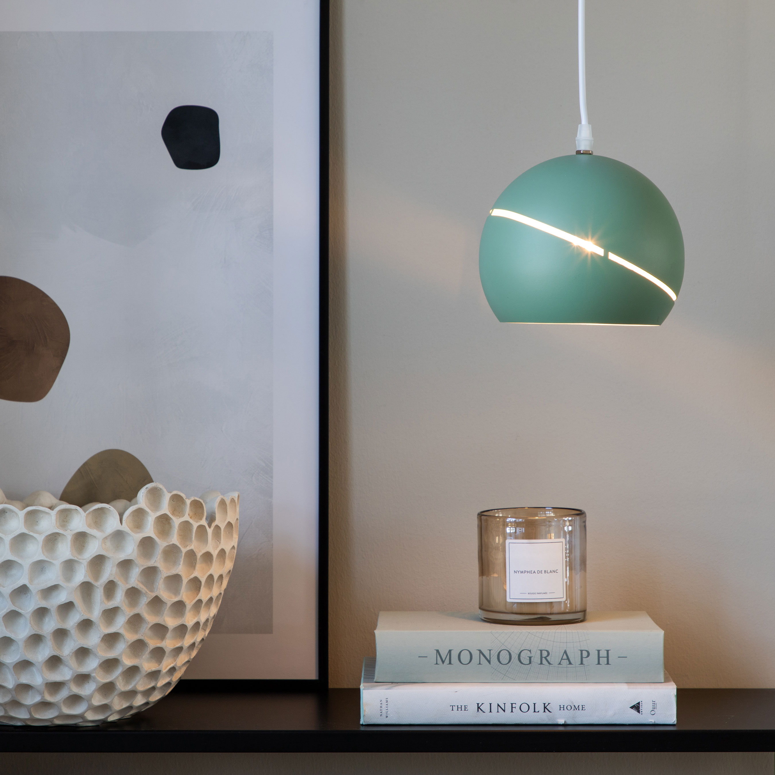 Wei Pendant Lamp D180*H150 Green Grön