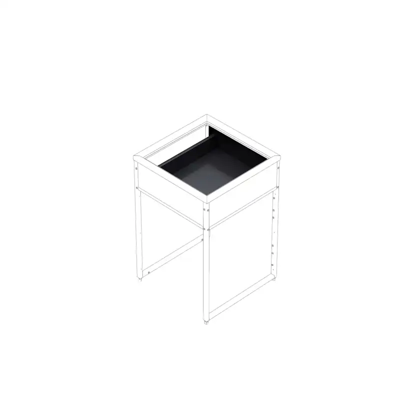 Låda Skotte Kitchen 538 Svart 180mm Till Utekök