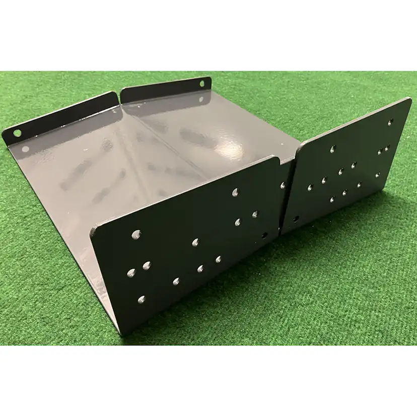 Parkbänk 2-pack bänkstativ corten Corten