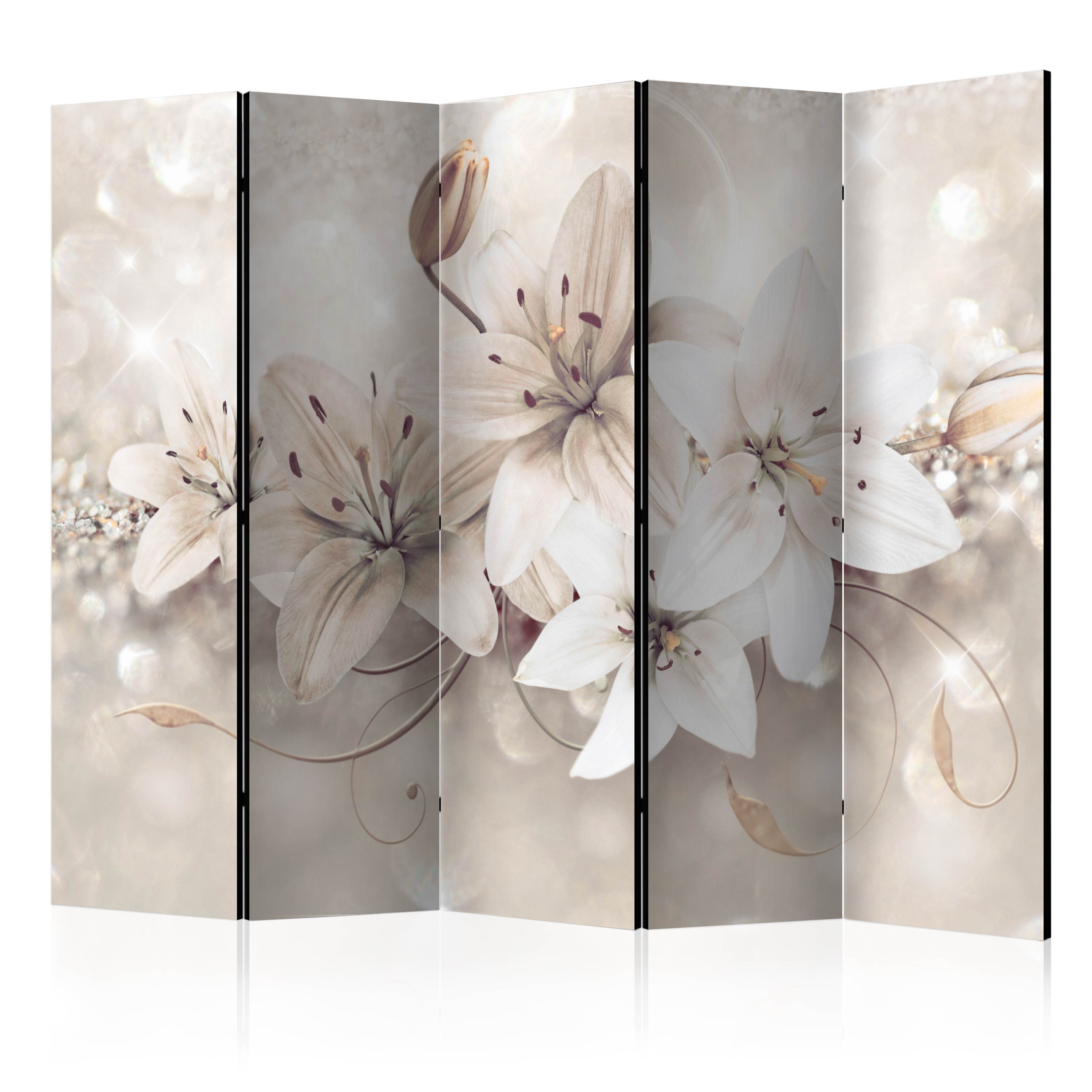 Rumsavdelare Skärmvägg Arkiio Diamond Lilies II 225x172 cm