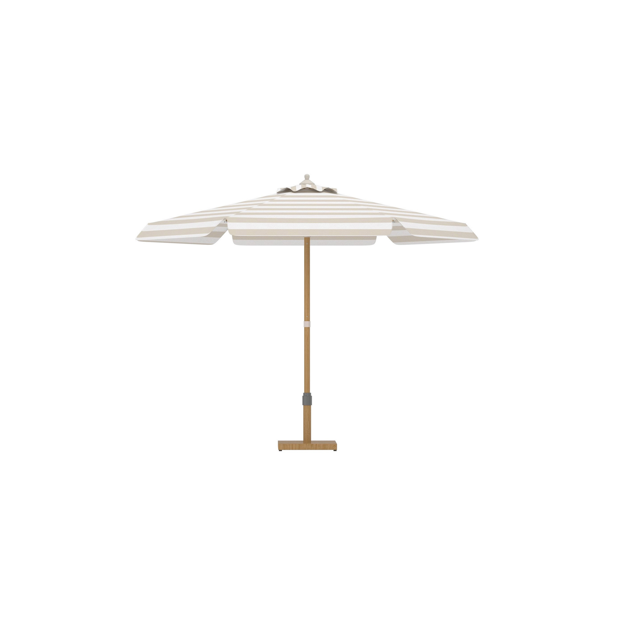 Cerox Umbrella 270 cm - Beige/ White Beige