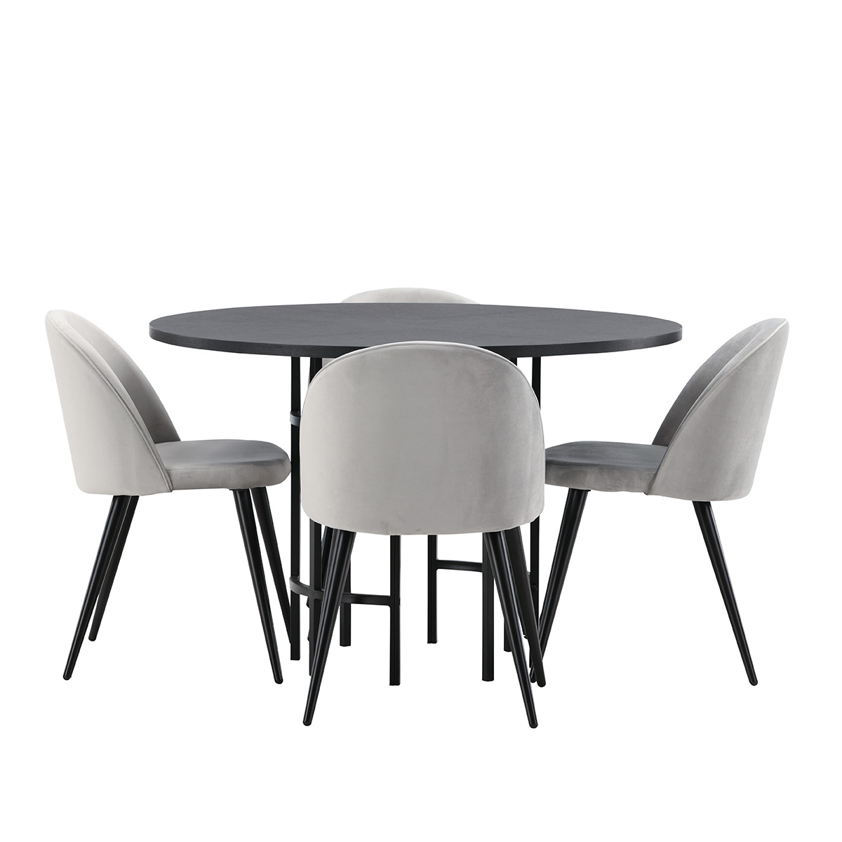 Matgrupp Venture Home Copenhagen med 4 Velvet Stolar
