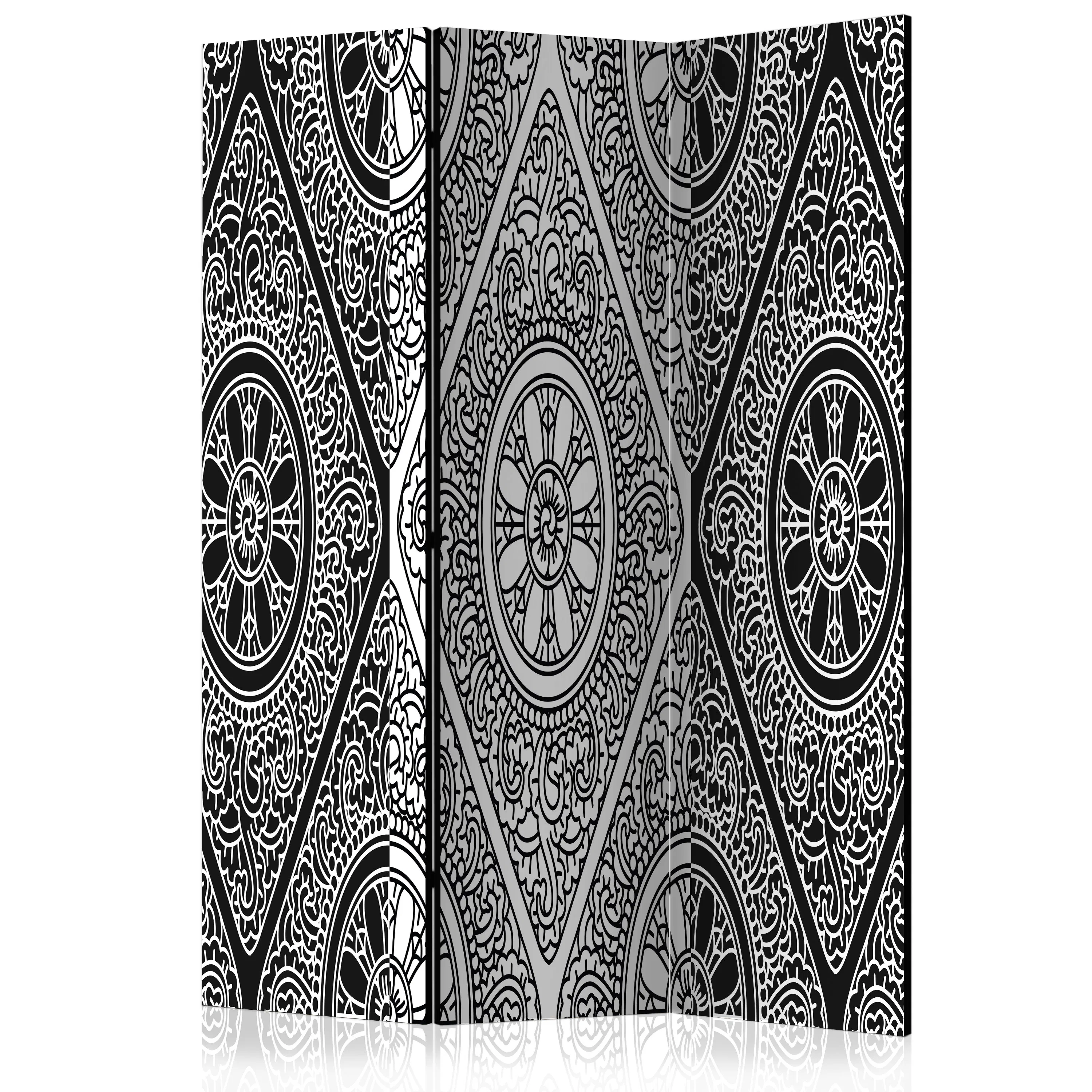 Rumsavdelare Skärmvägg Arkiio Ethnic Monochrome 135x172 cm