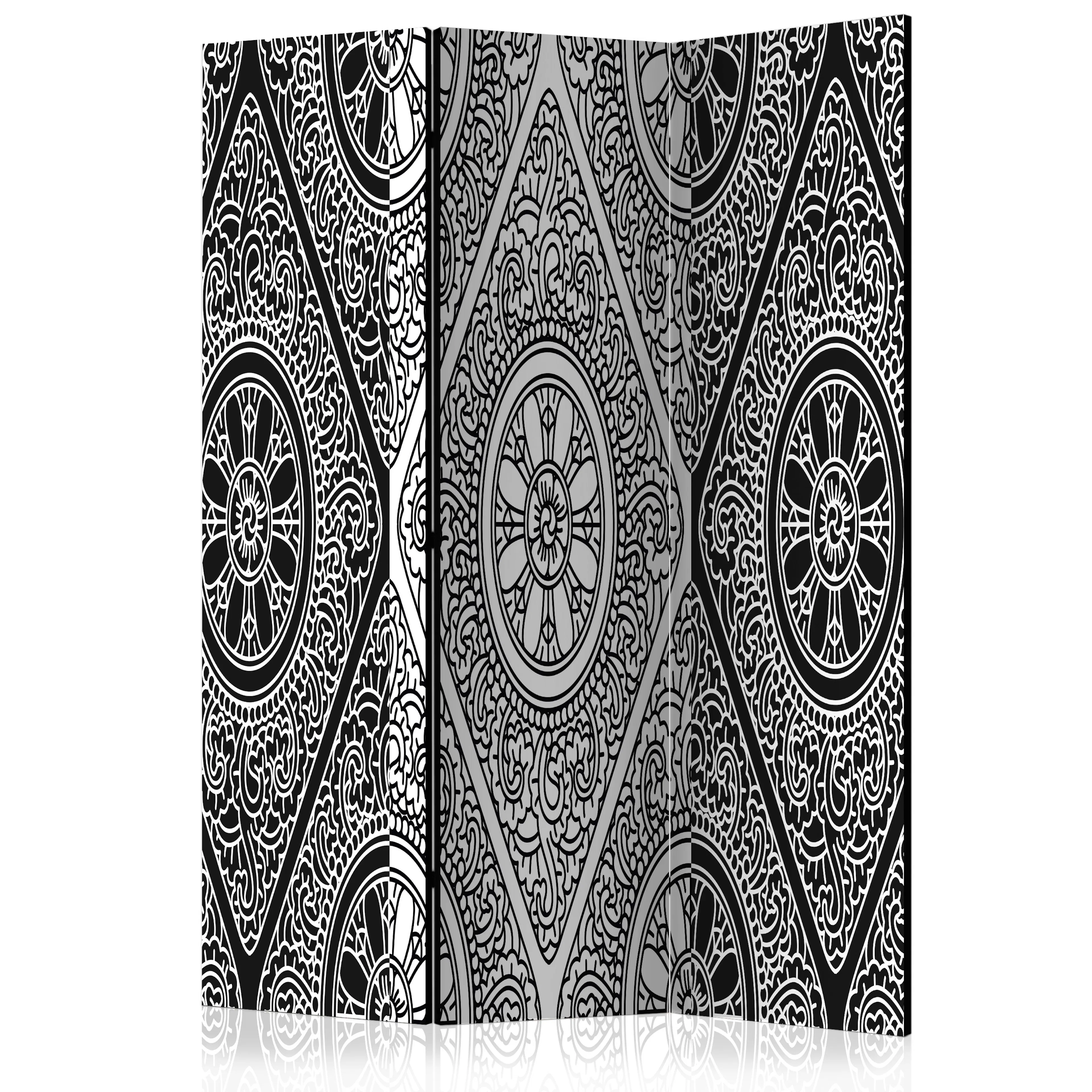 Rumsavdelare Skärmvägg Arkiio Ethnic Monochrome 135x172 cm
