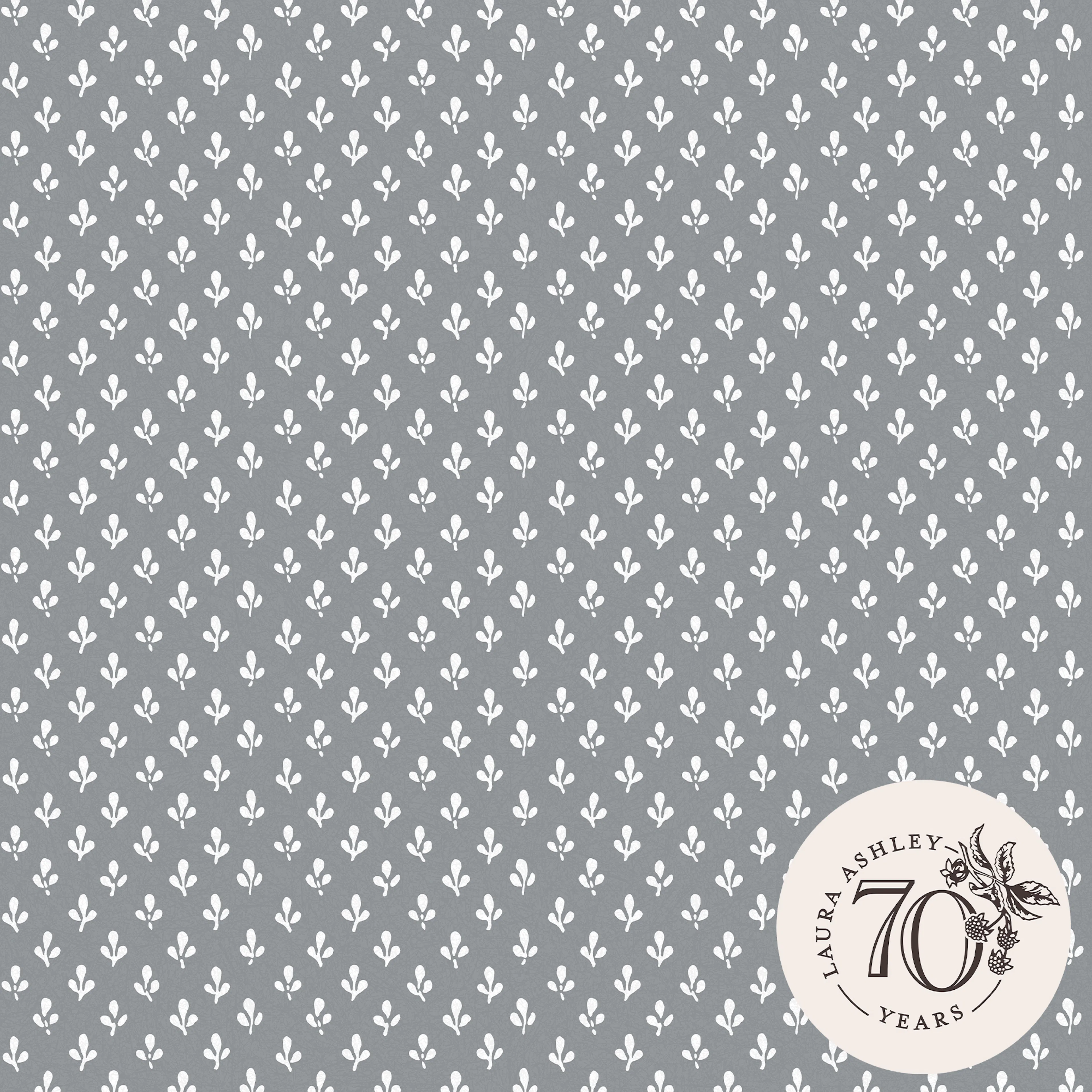 Tapet Laura Ashley Trefoil Slate Grå 119861