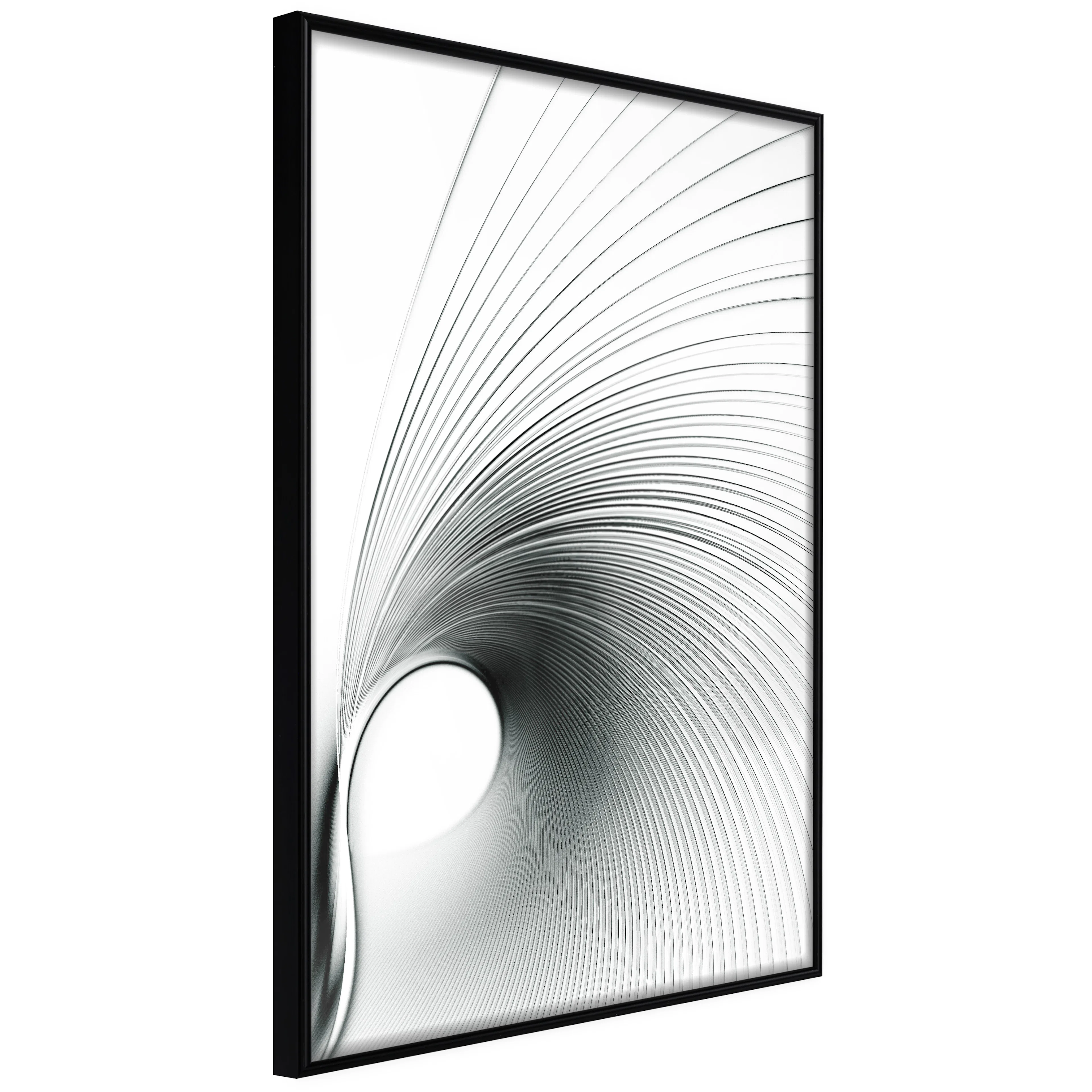 Affisch - Time Curve [Poster] 40x60 Svart ram, 40x60 cm