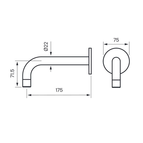 Badkarspip Tapwell BOX Pip 006