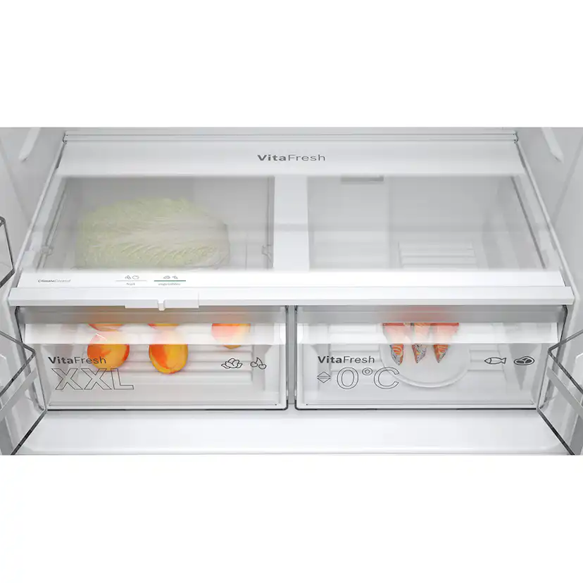 Kyl & Frys Bosch Side by Side Serie 4 KFN96VPEA French Door Silver