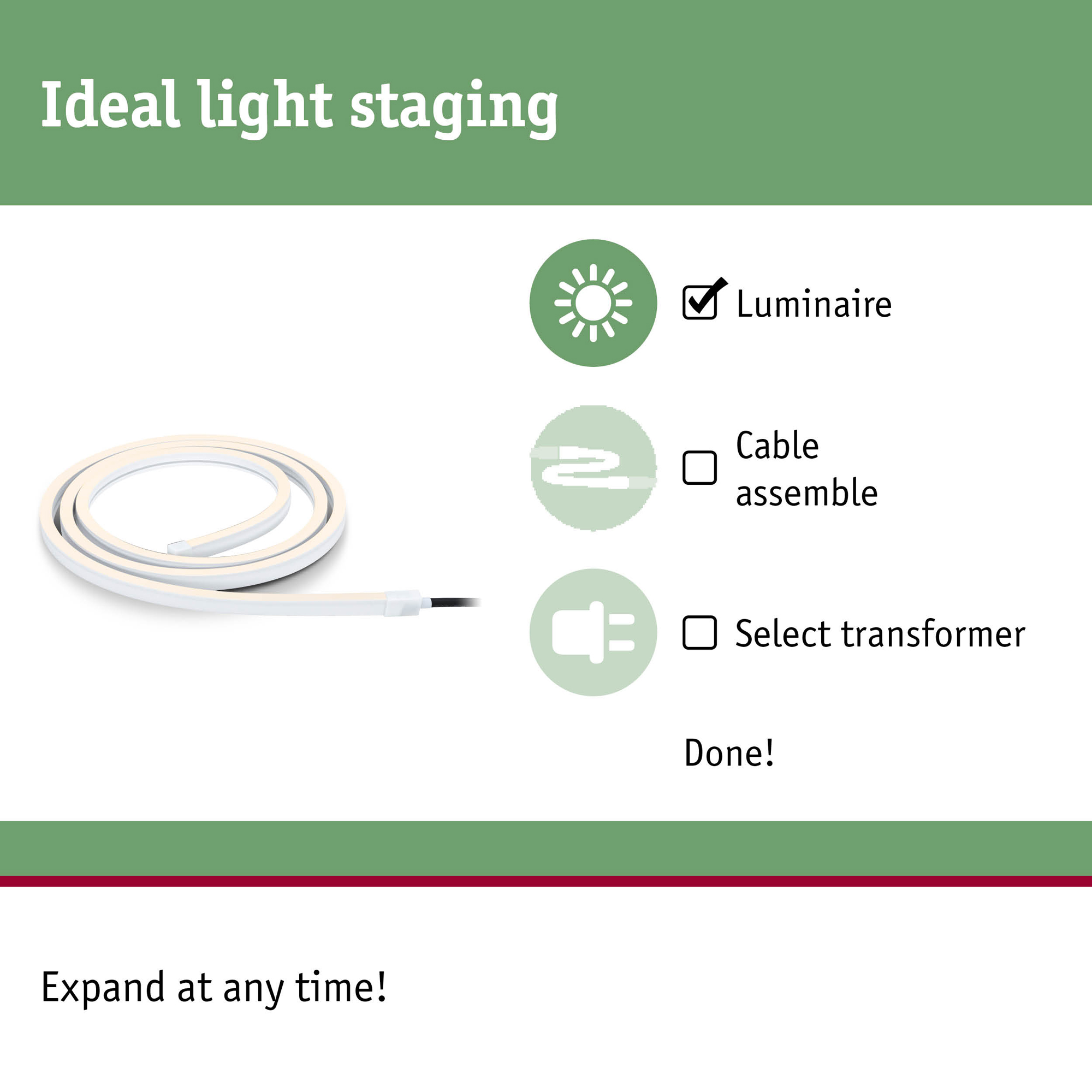 LED-strip Paulmann Smooth Plug & Shine IP67 24V