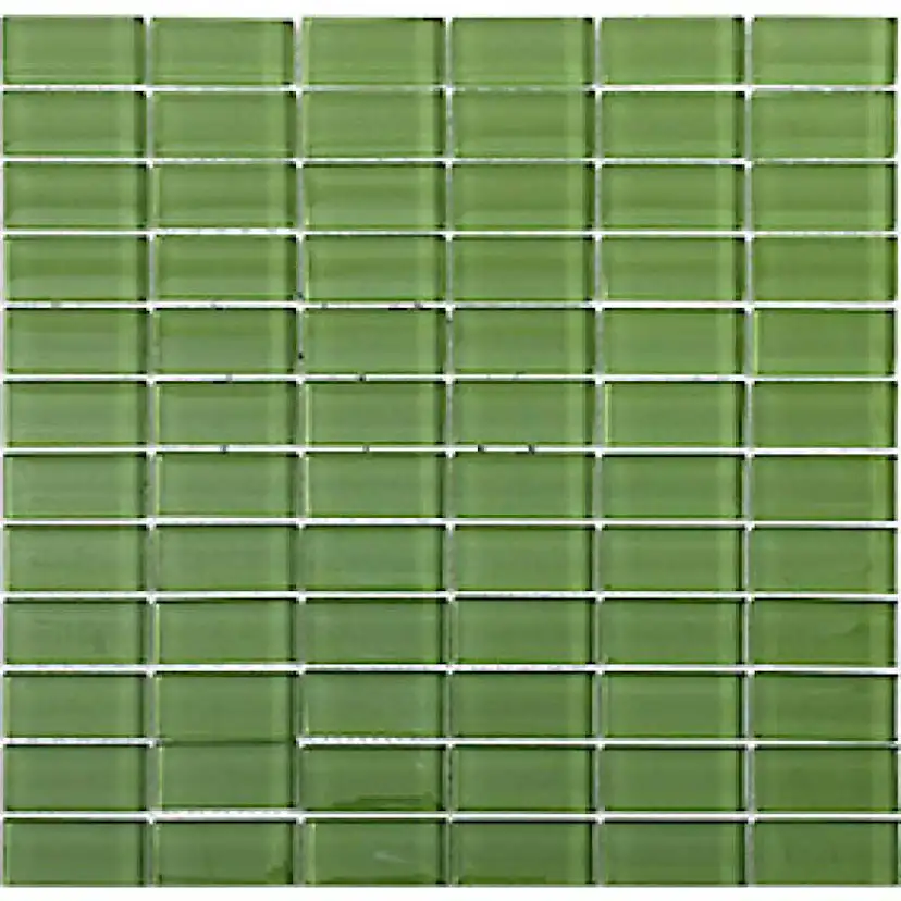 Kristallmosaik Arredo Blank 23x48x8 mm Moss Grön