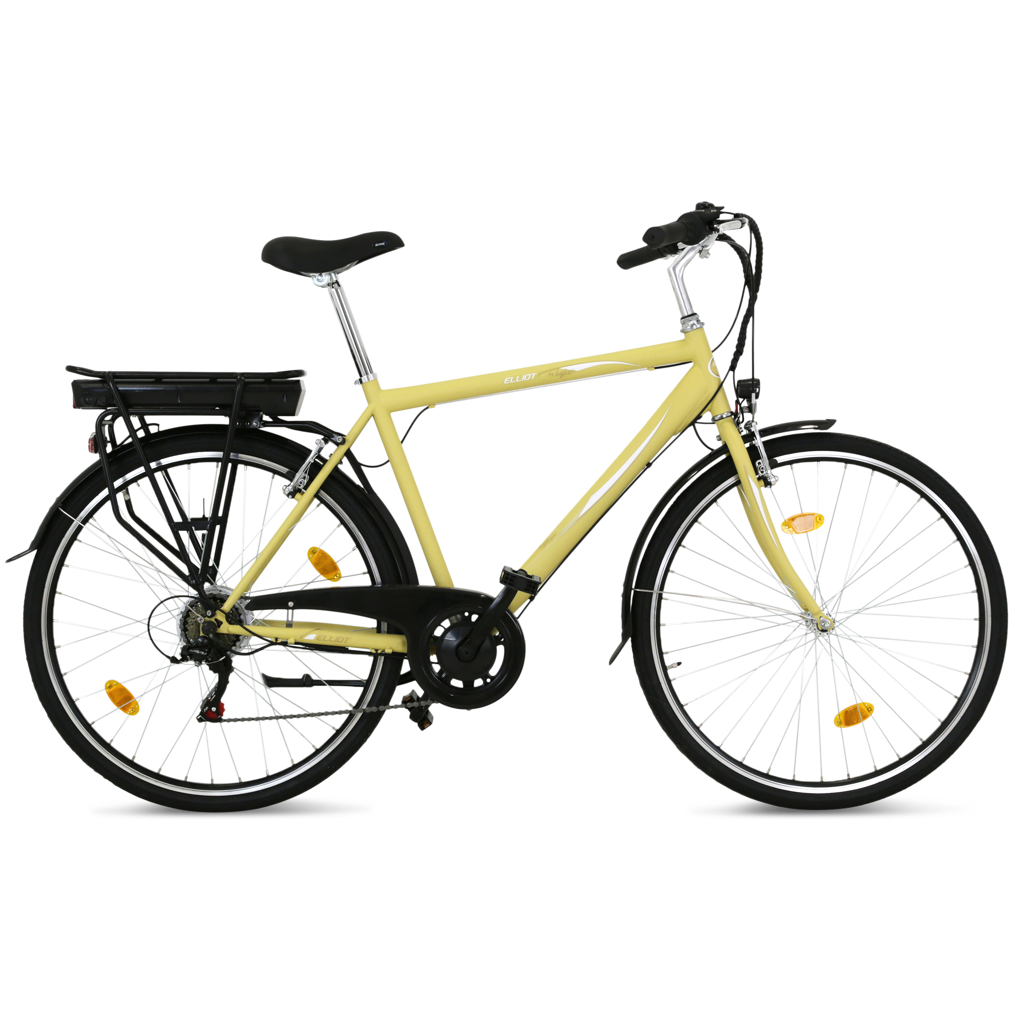 Elcykel Lyfco Herr 28" med Cykeldator Sandgul