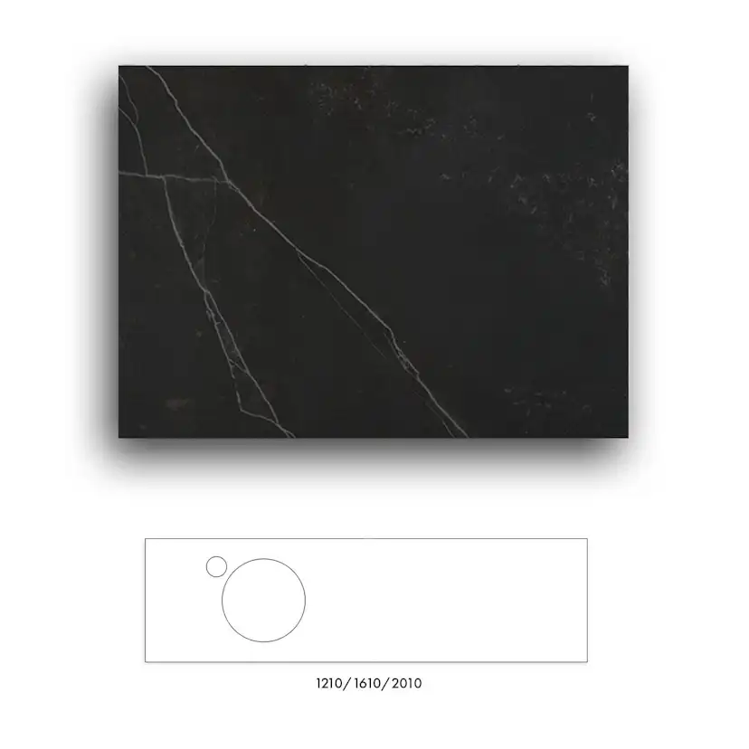 Bänkskiva Macro Design Crown+ Dekton 1610 till Tvättställsskåp Crown