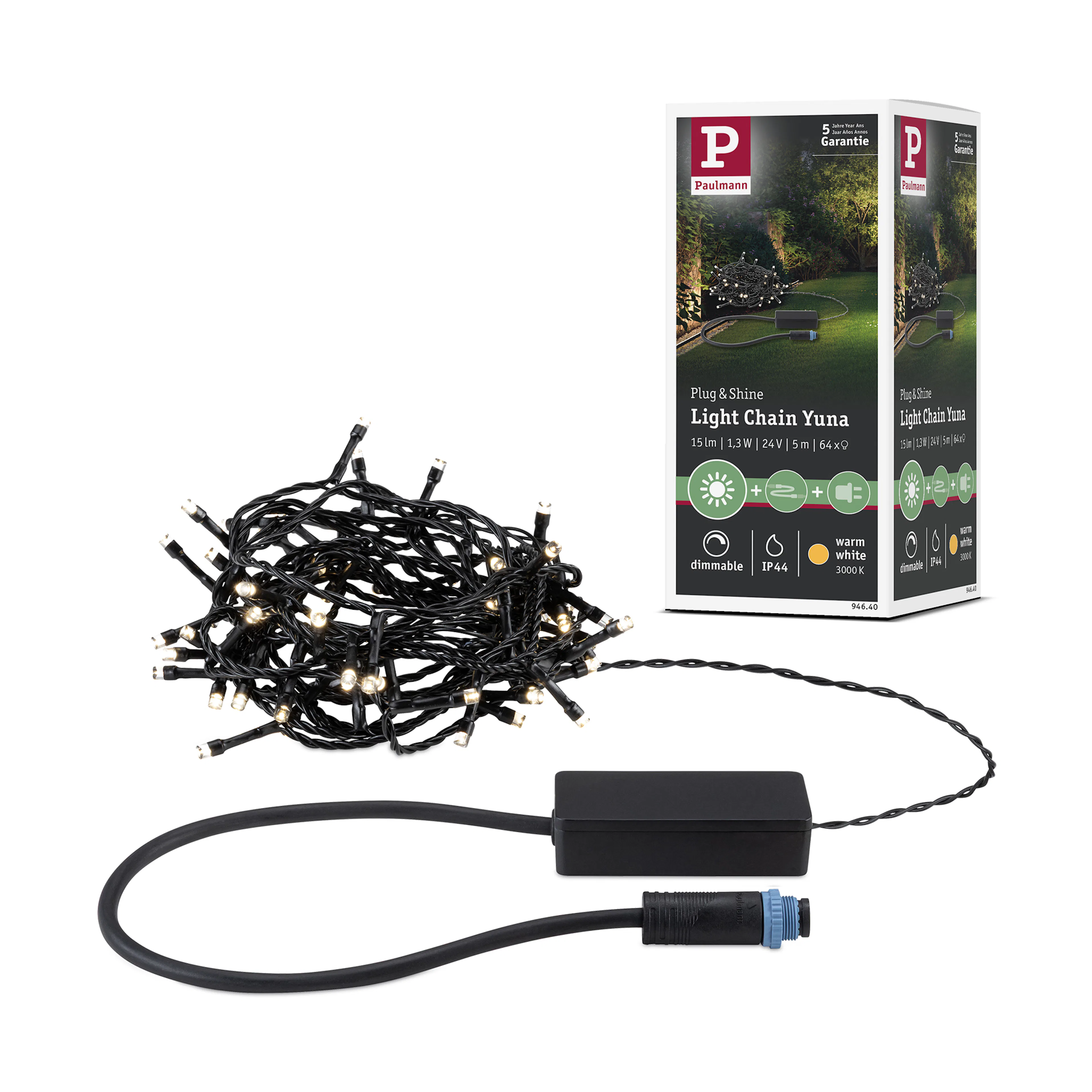 Ljusslinga LED Paulmann Yuna Fairy Lights Plug & Shine IP44 24V