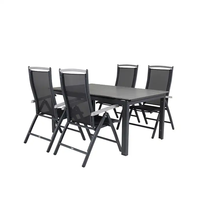 Matgrupp Venture Home Lova 160/240 med 4 Aleyna Stolar