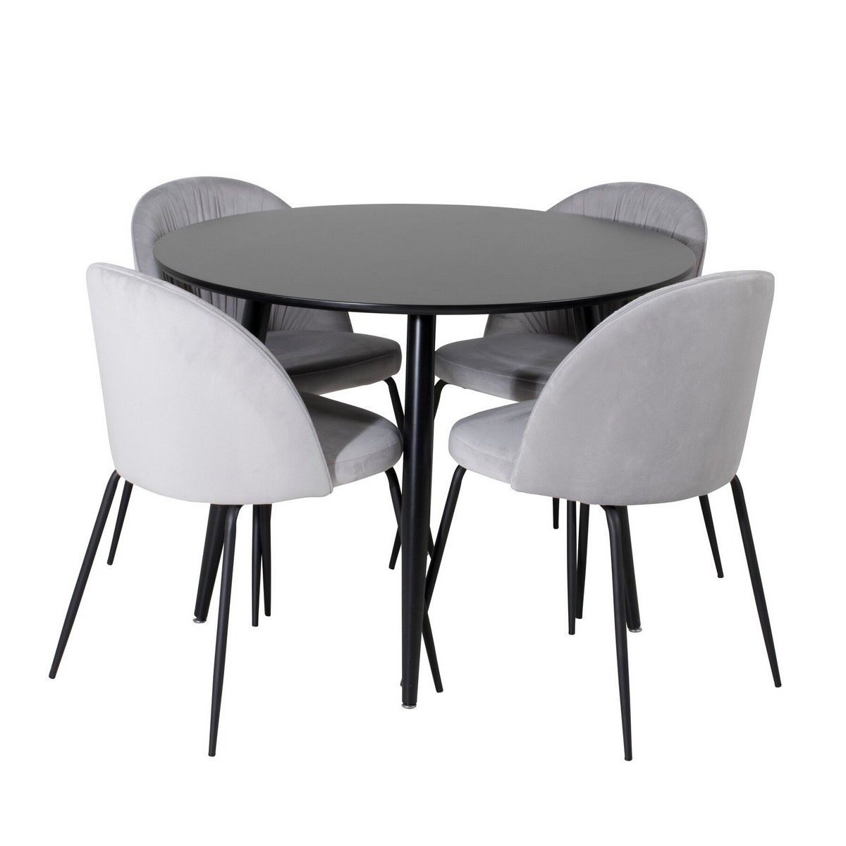 Matgrupp Venture Home Plaza med 4st Wrinkles Stolar
