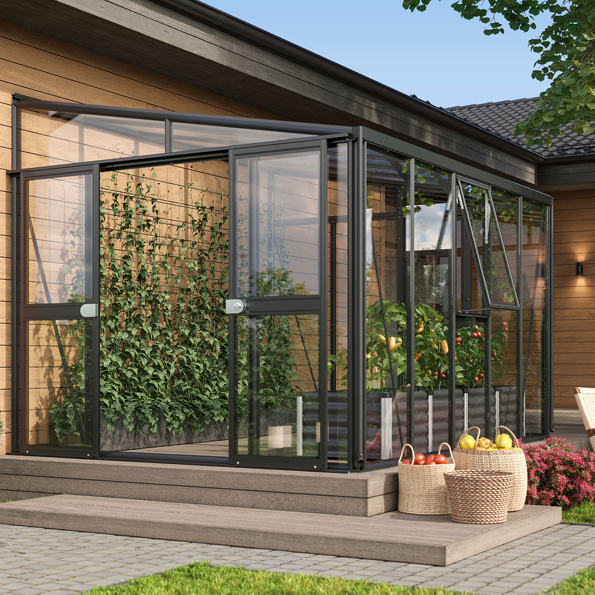 Växthus Vitavia Helena Vägg 8,88 kvm