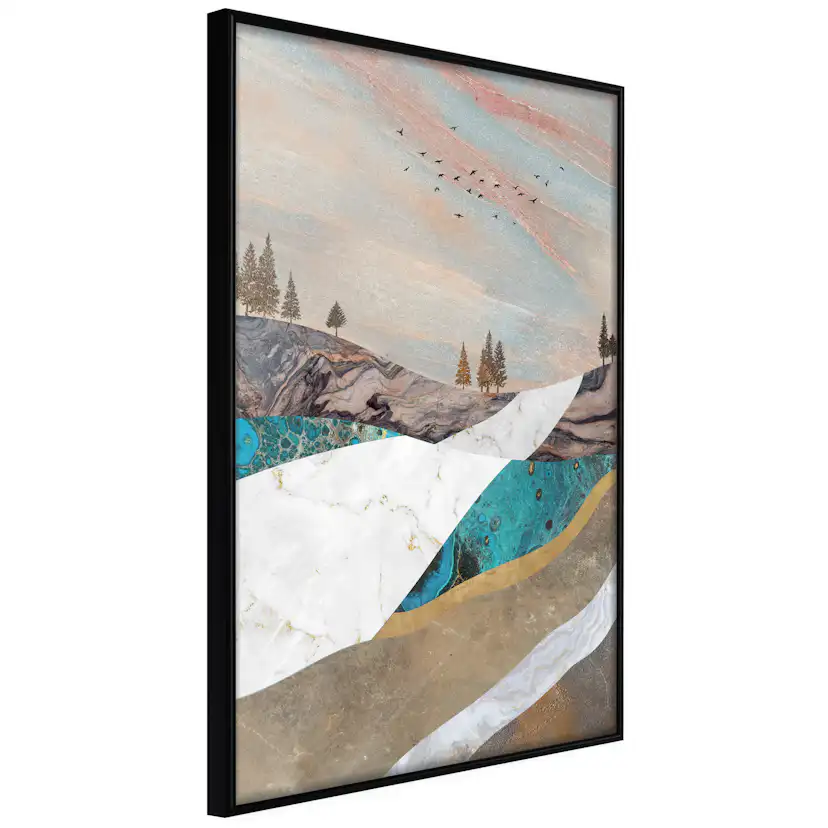 Poster Artgeist Affisch Mountains and Valleys