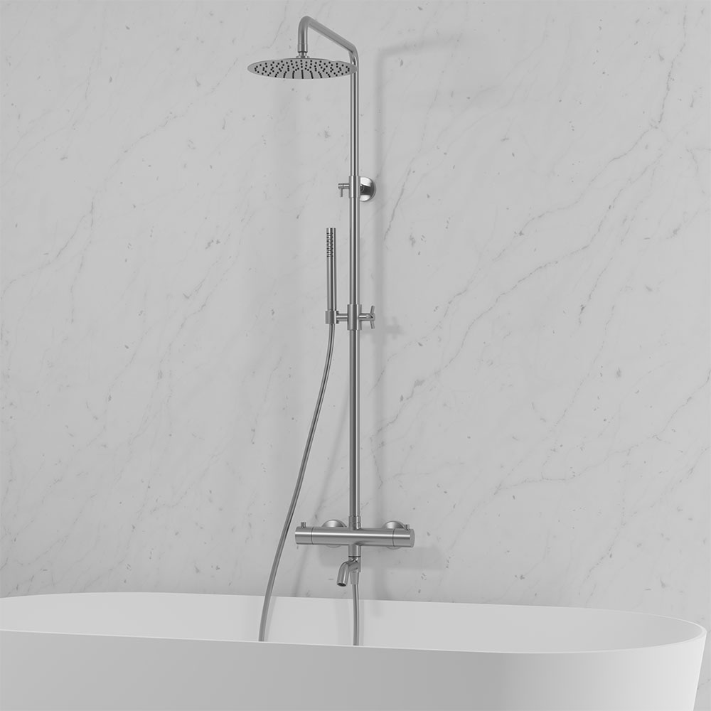 Takduschset Scandtap Steel Pleasure 3