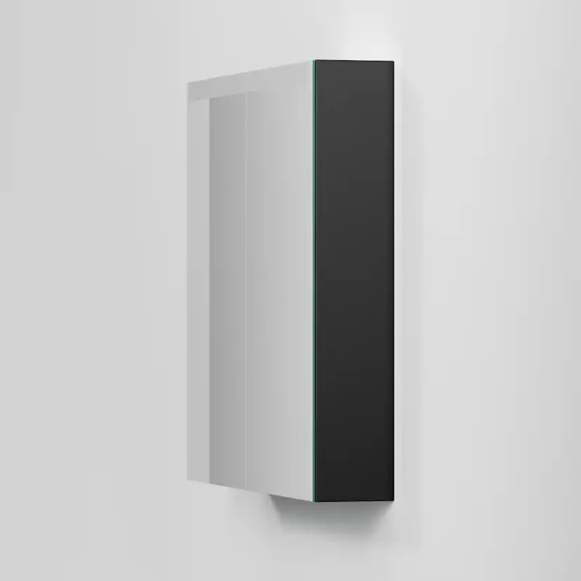 Spegelskåp STAGE 80,Black Oak, 2 Luckor Bredd: 800 mm, Black Oak, Dubbla luckor
