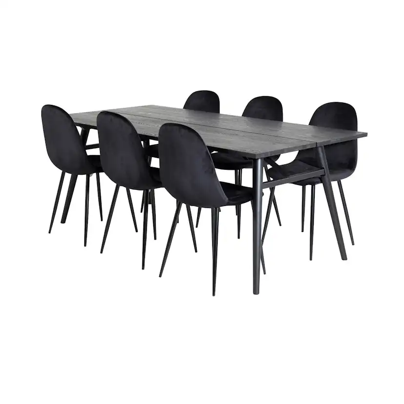Matgrupp Venture Home Salt med 6 Pobbie Stolar