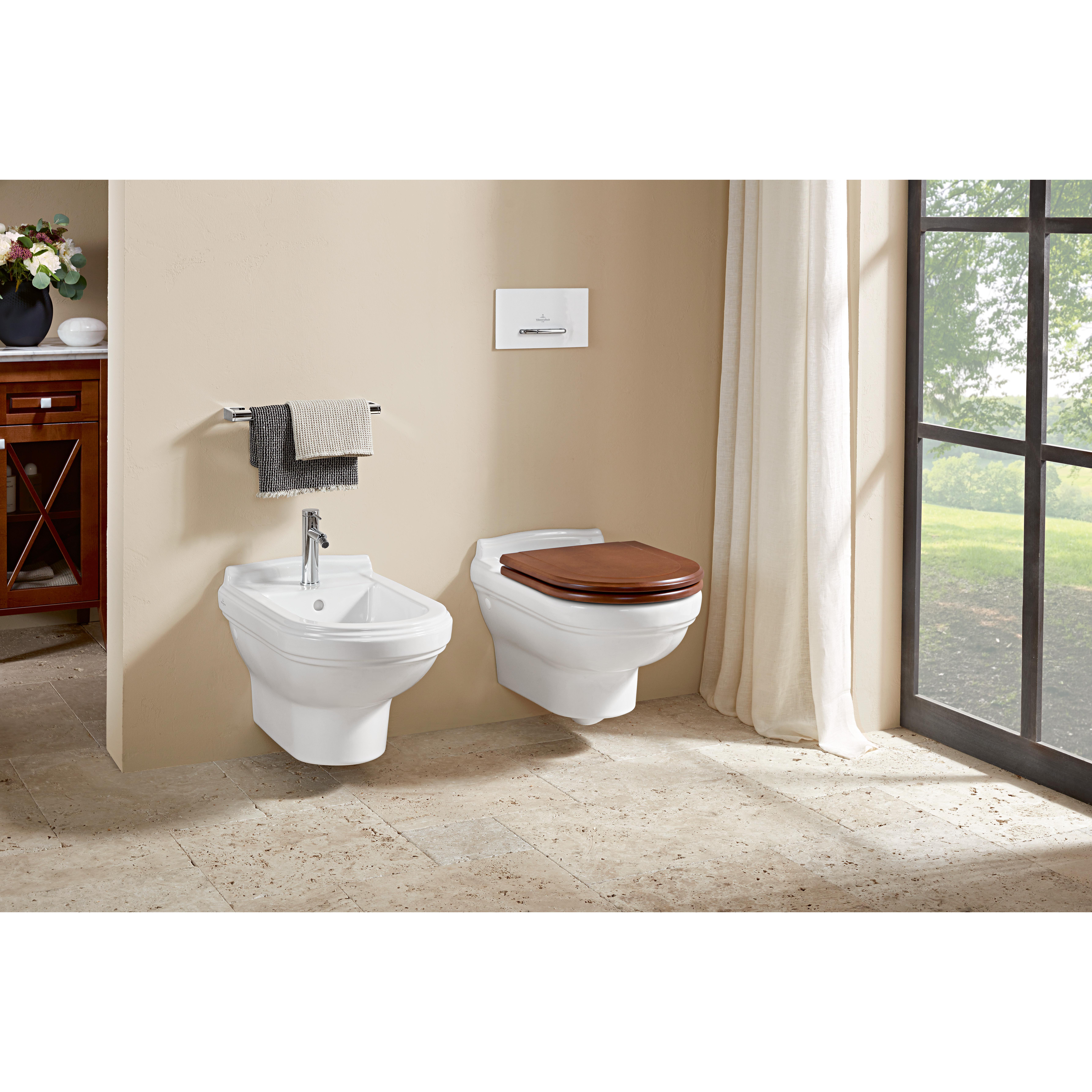 Spolknapp Villeroy & Boch ViConnect installationssystemen 92 Mattvit