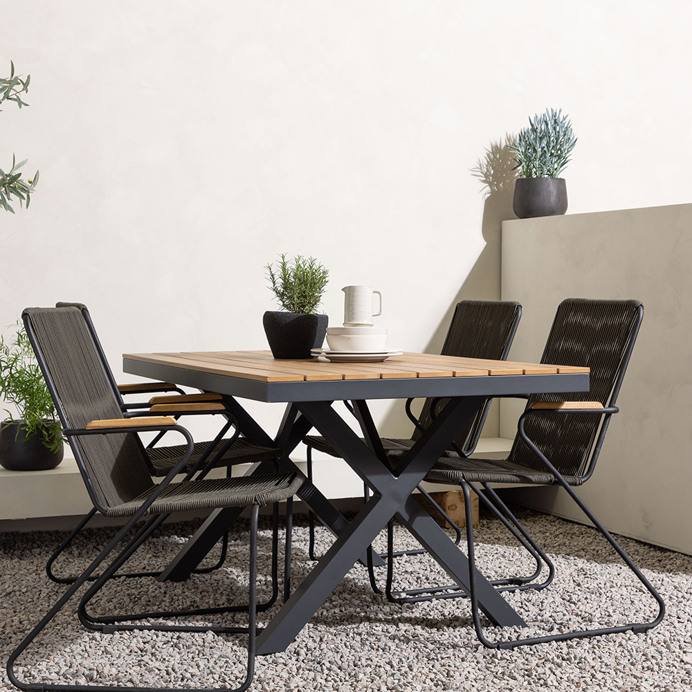Matgrupp Venture Home Garcia Bord med 4 Bois Stolar
