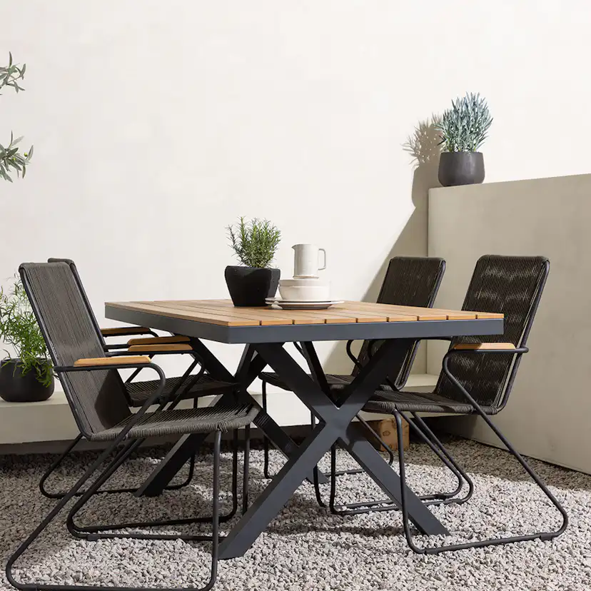 Matgrupp Venture Home Garcia Bord med 4 Bois Stolar