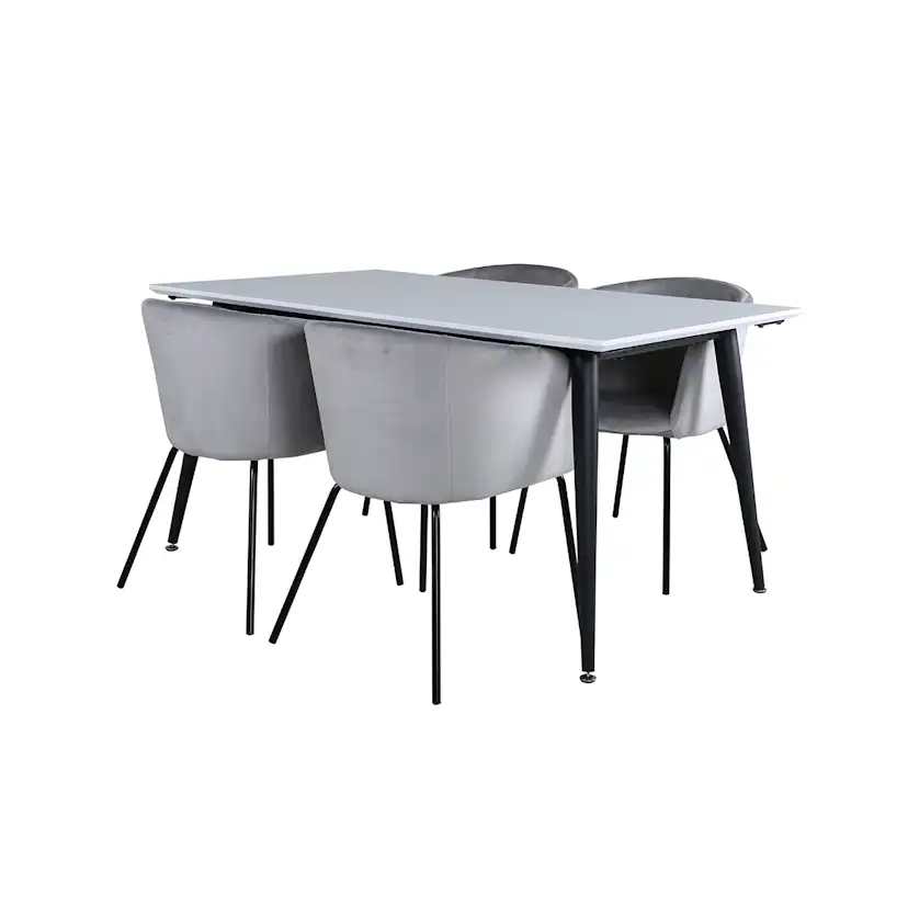 Matgrupp Venture Home Jolie med 4 Bergen Stolar