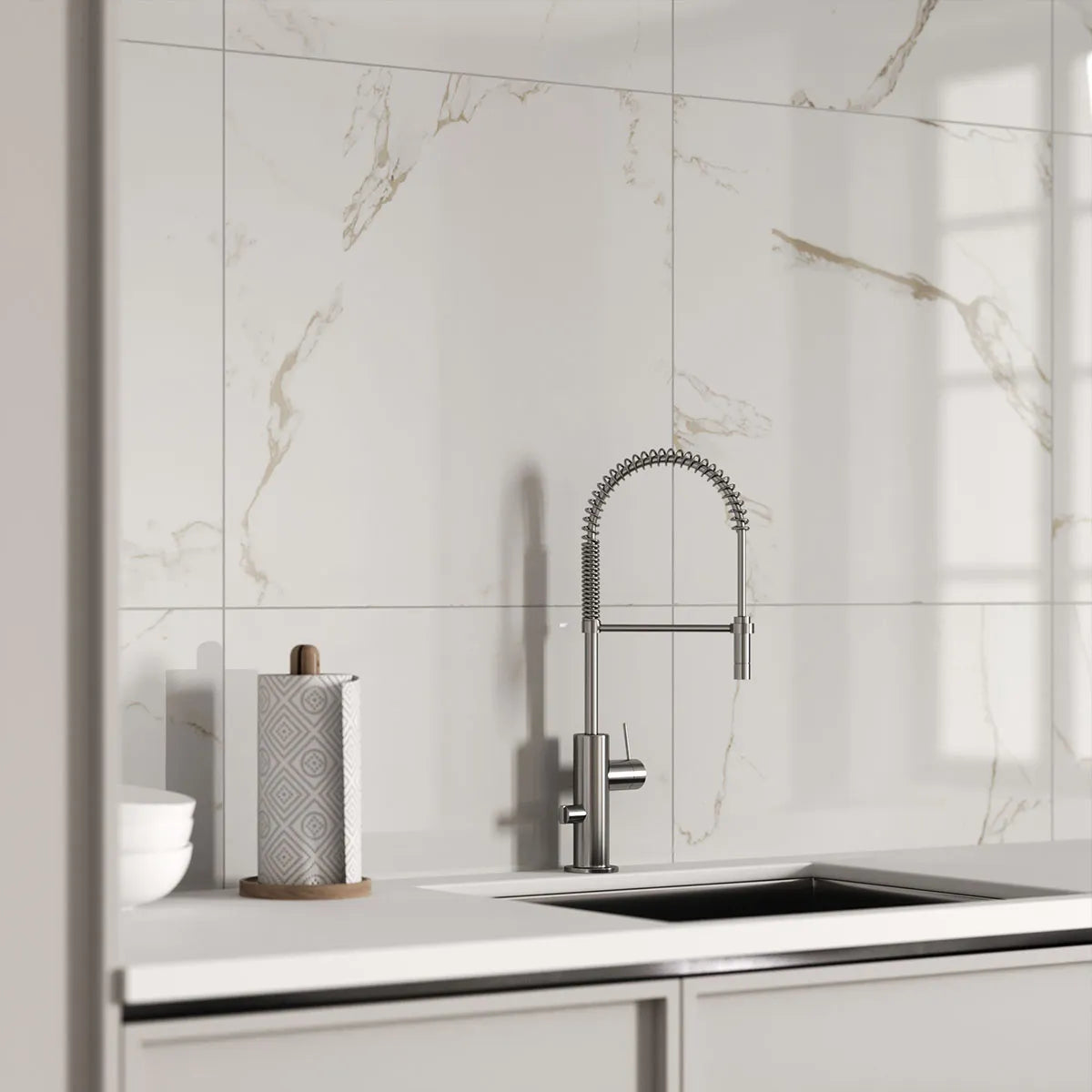 Klinker Tenfors Carrara Gold Marmor Blank 60x60