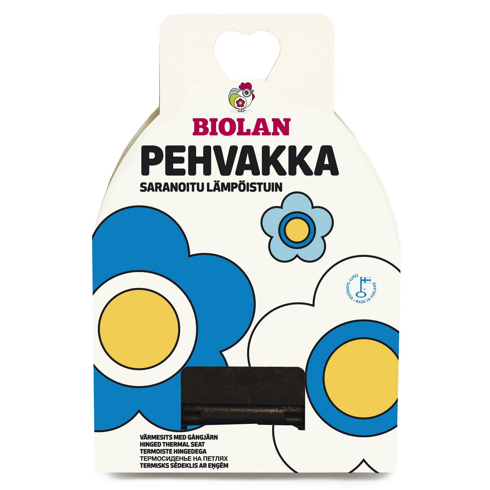 Toalettsits Biolan Värmesits med Gångjärn