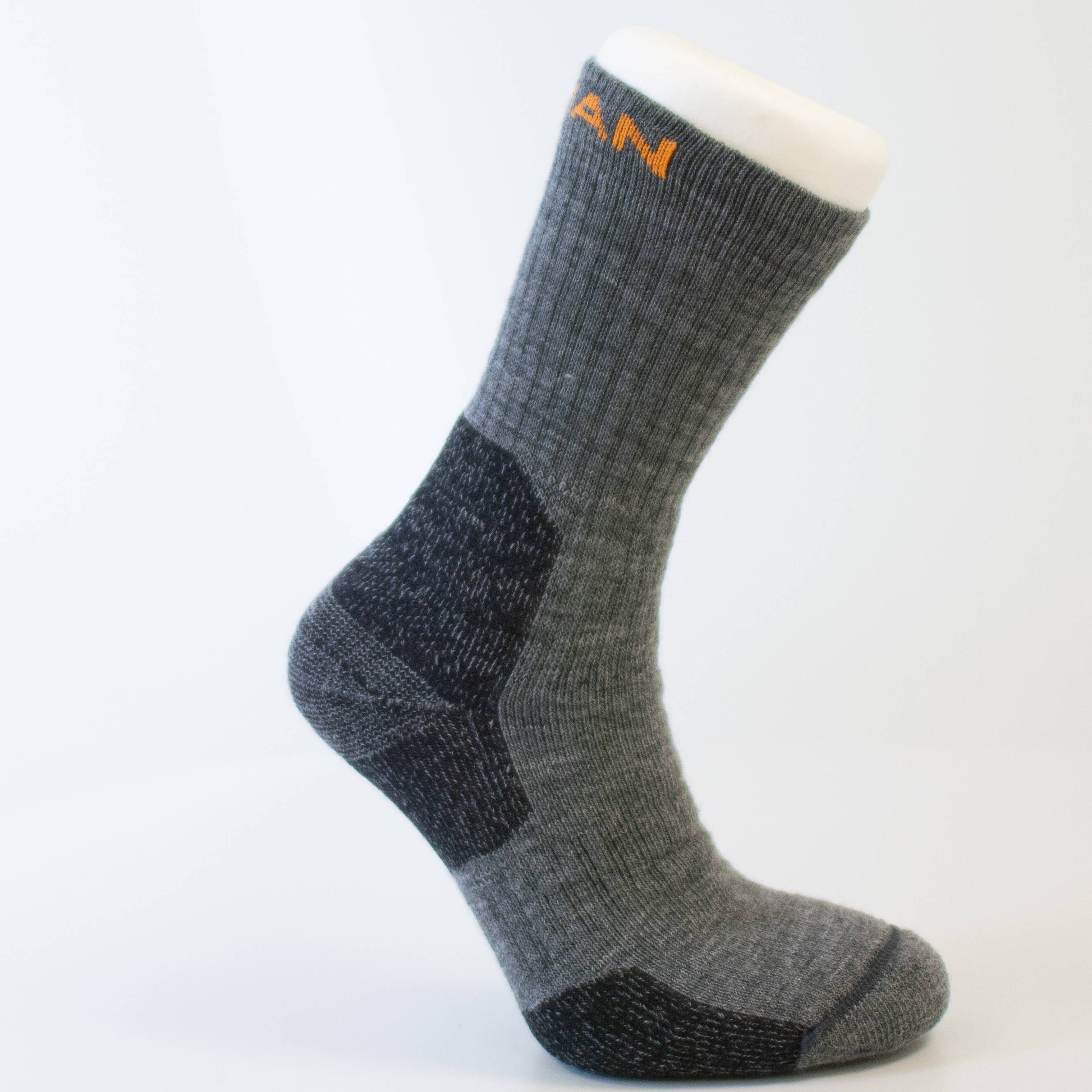 Merino Socka Tjock Mörkgrån/Sv 40-42 40-42