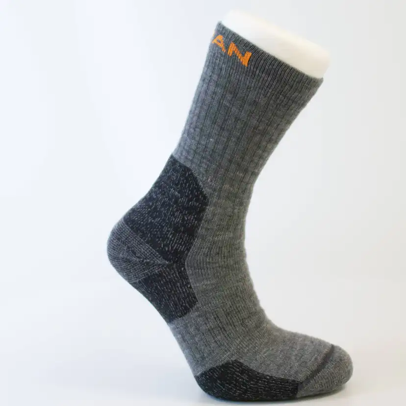 Merino Socka Tjock Mörkgrån/Sv 40-42 40-42