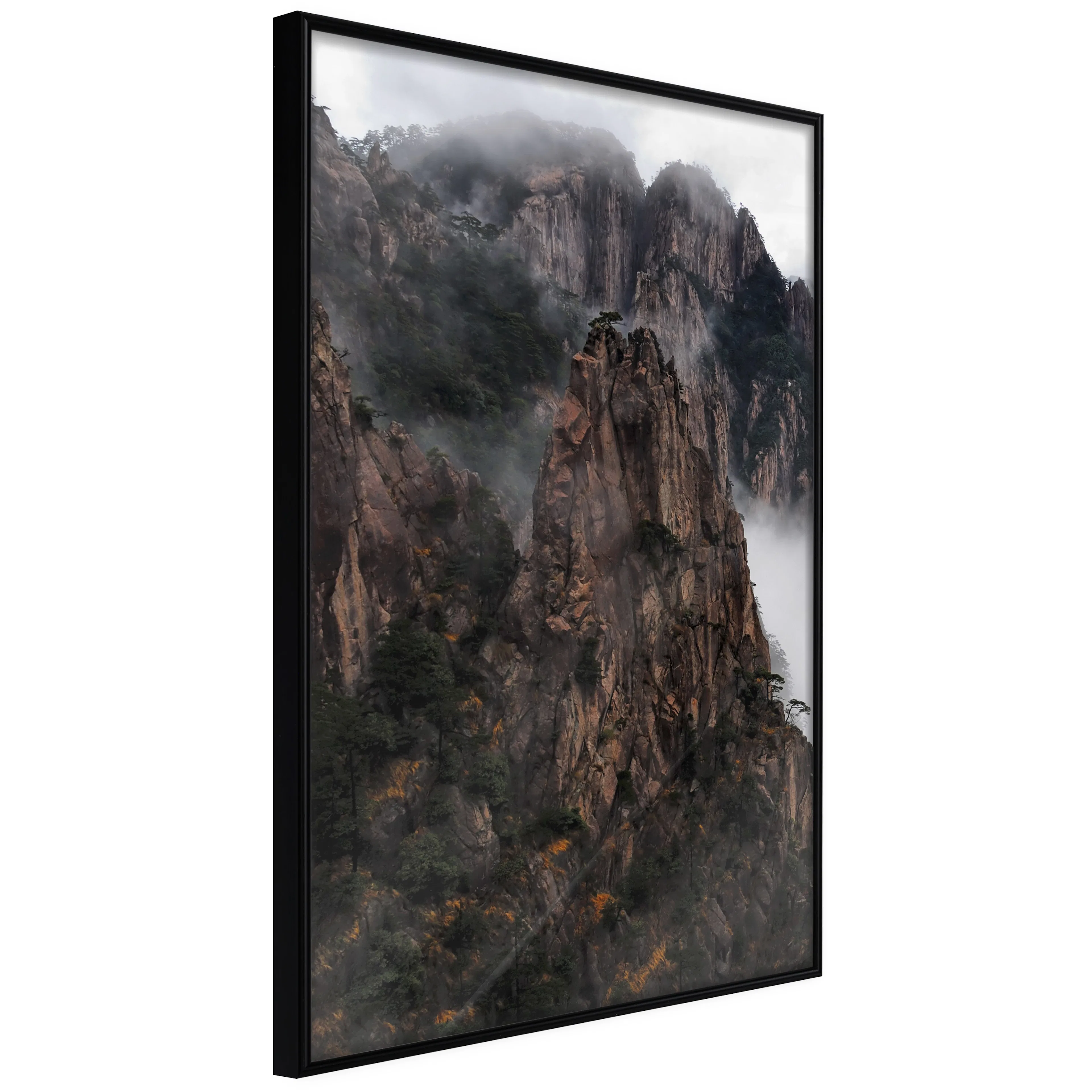 Affisch - High Mountains [Poster] 20x30 Svart ram, 20x30 cm
