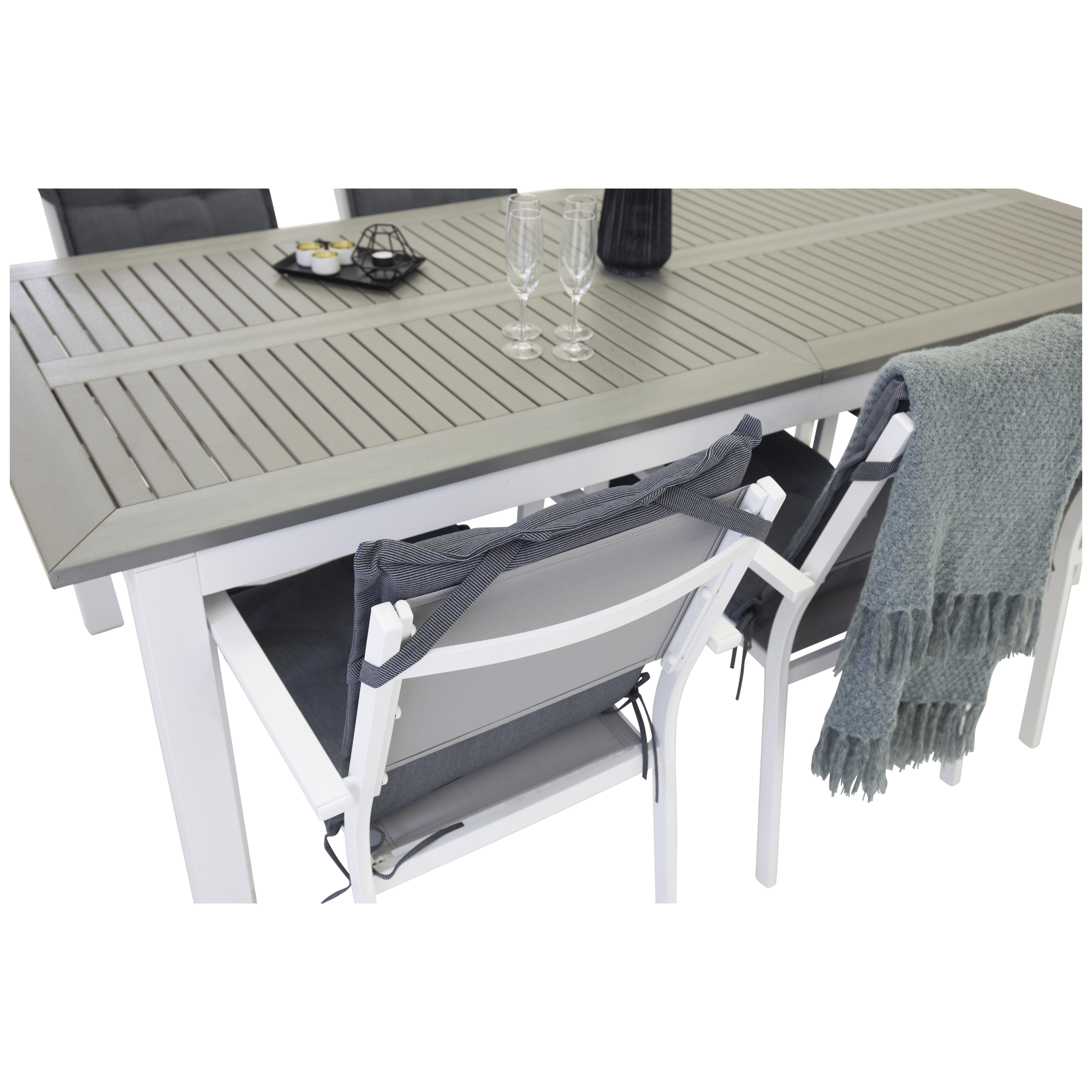 Matgrupp Venture Home Aleyna 224/324 med 6 Copacabana Karmstolar