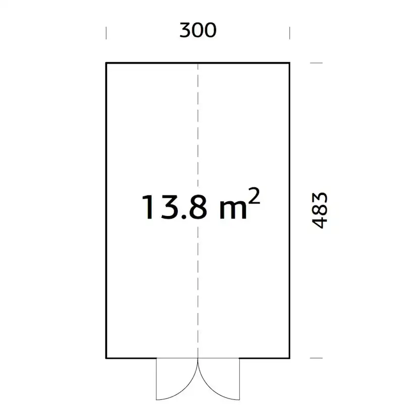 Växthus Palmako Emilia 14,5 m2