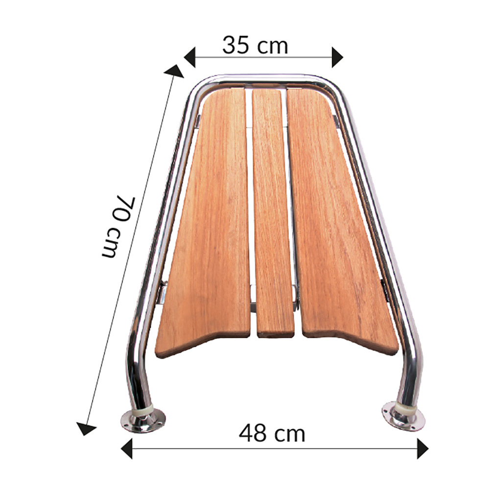 Peke 1852 Teak 70x48 cm