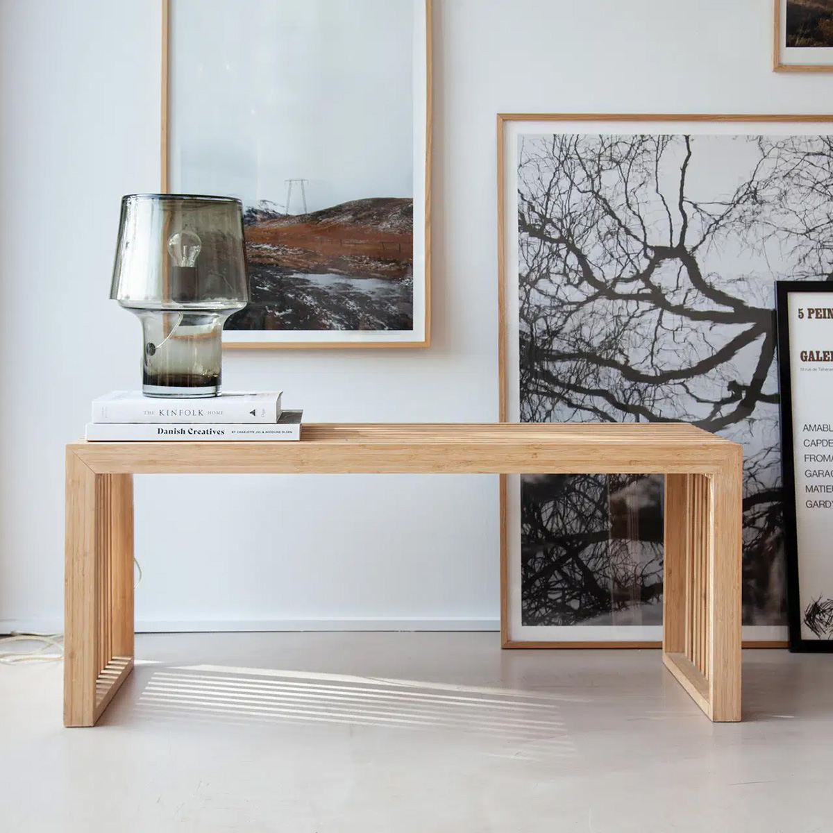 Bänk Cinas Rib 104x35 cm