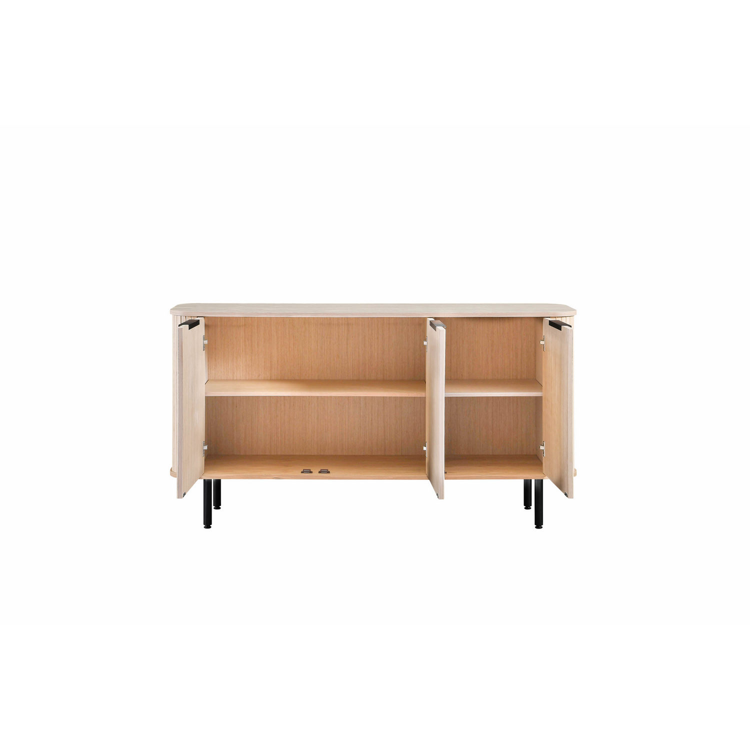 Sideboard Bark Kopparbo Ribbad med Förvaring 160cm