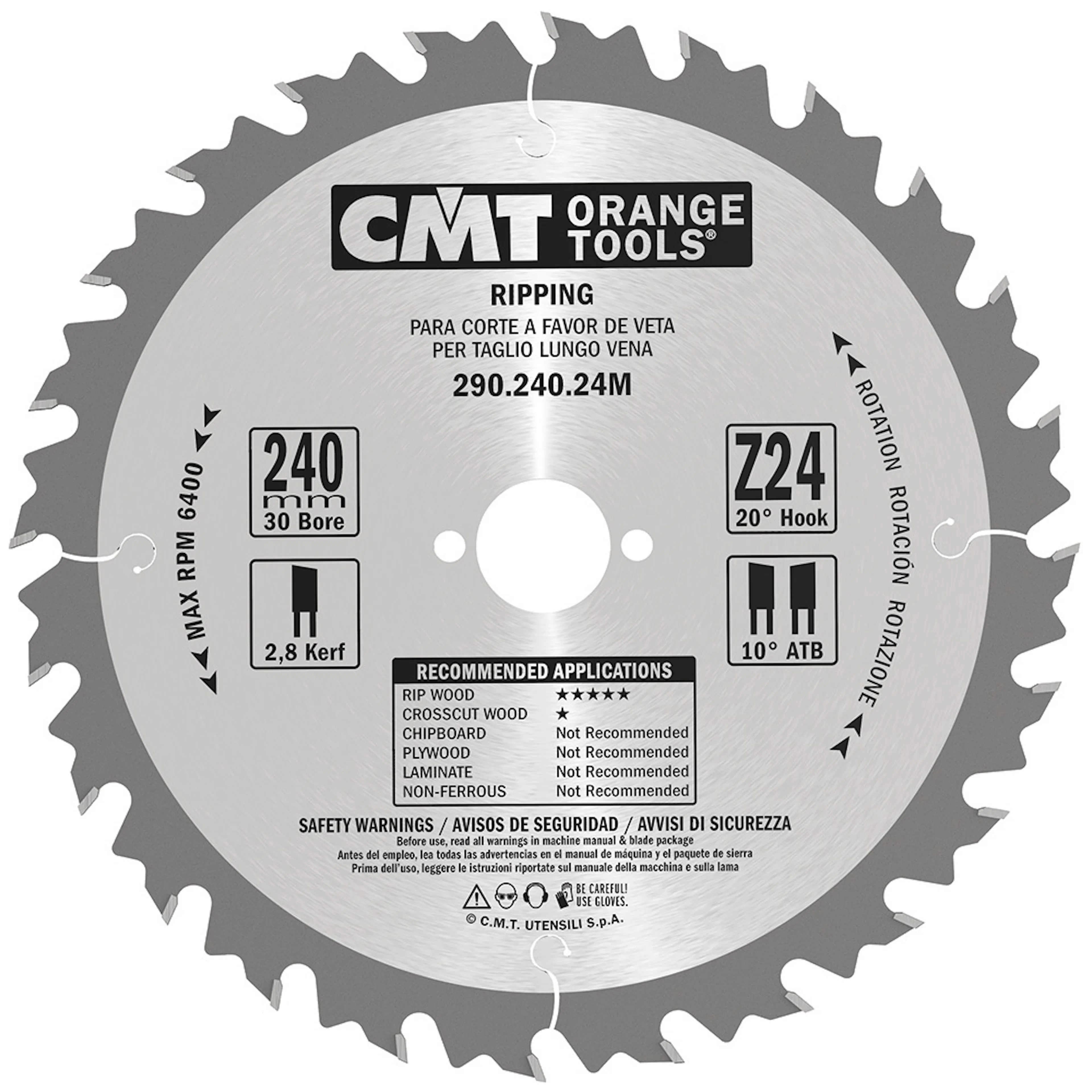 Sågklinga CMT Orange Tools Klyvning