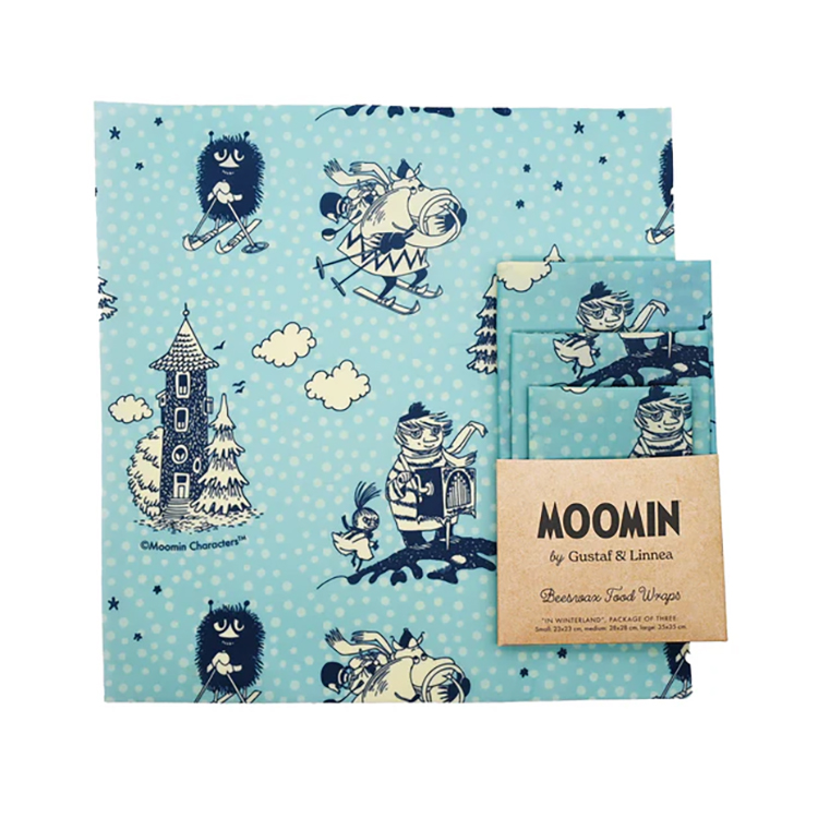 Moomin by G&L Bivaxinpackningar In Winterland Bivaxinpackningar Gustaf & Linnea Moomin För Livsmedel 3-pack