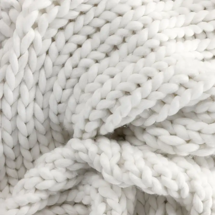KATE 130x170 Blankets - White / 100% Polyester Vit