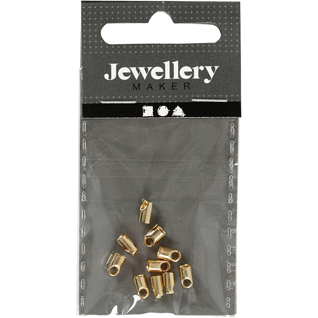 Avslutningshylsa Creativ Company Förgylld 10 st/1 Förp