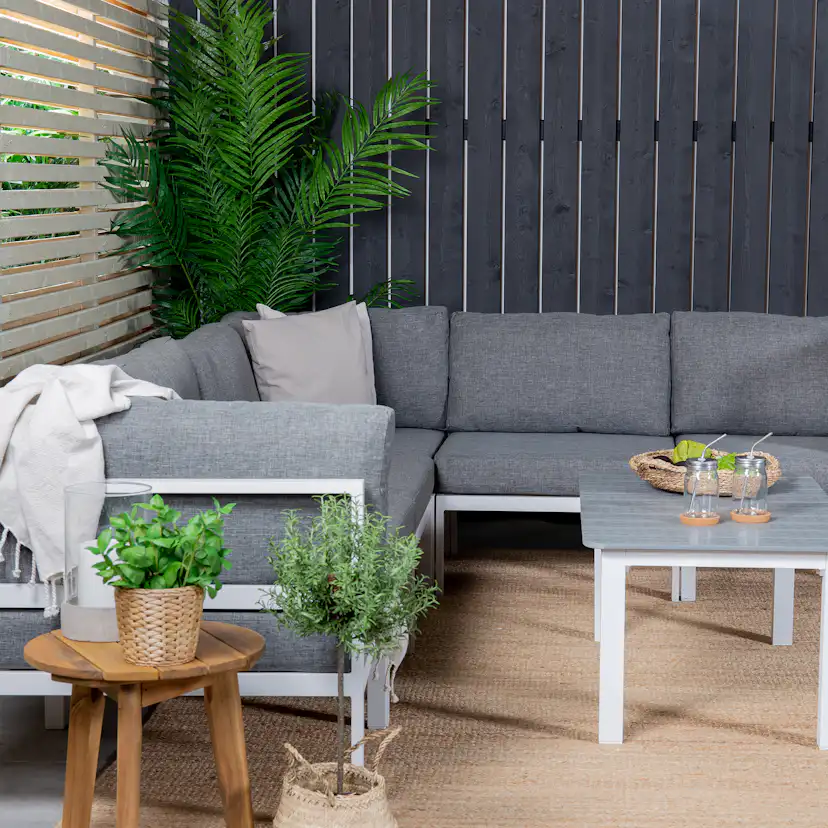Loungegrupp Venture Home Copacabana med Pincy Soffbord 3+3 Utomhus