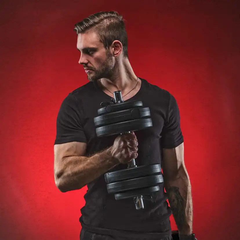 Hantlar Fitn Shape 2 st 30 kg Justerbar