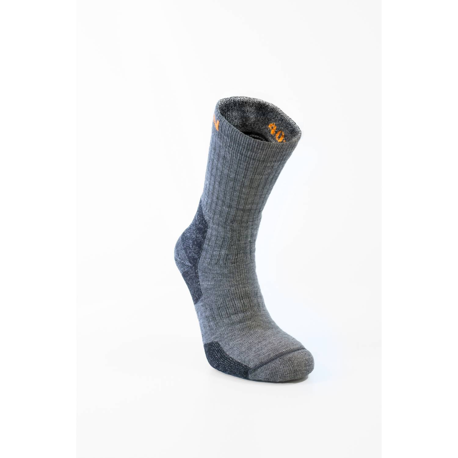 Merino Socka Tjock Mörkgrån/Sv 40-42 40-42