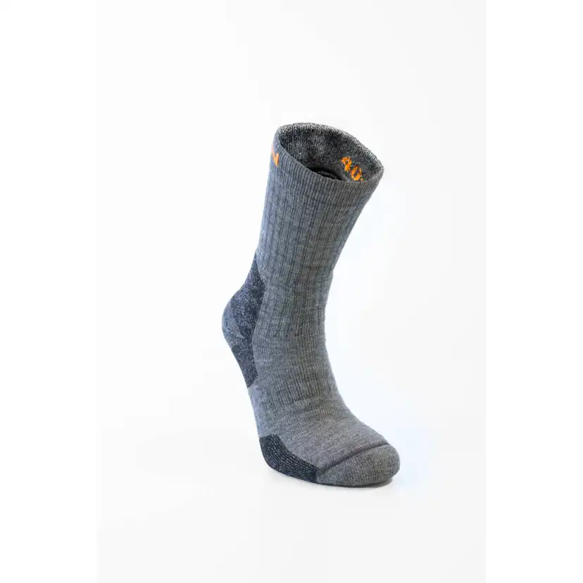 Merino Socka Tjock Mörkgrån/Sv 40-42 40-42