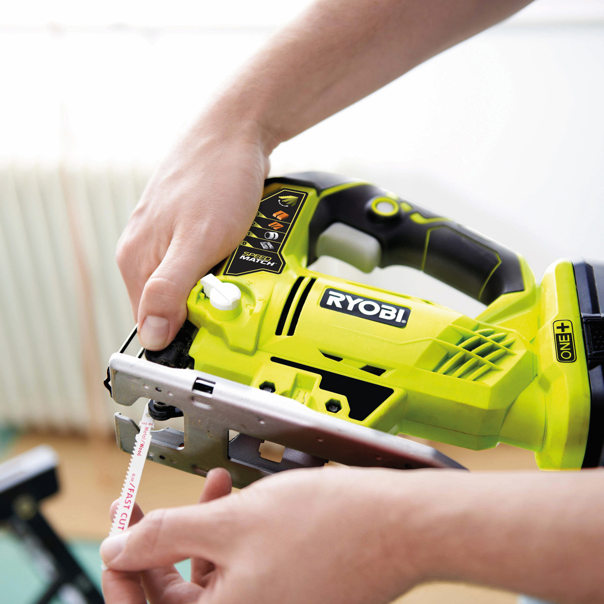 Sticksåg RYOBI ONE+ R18JS-0 18V 3000 slag/min & 25mm slaglängd utan batteri & laddare